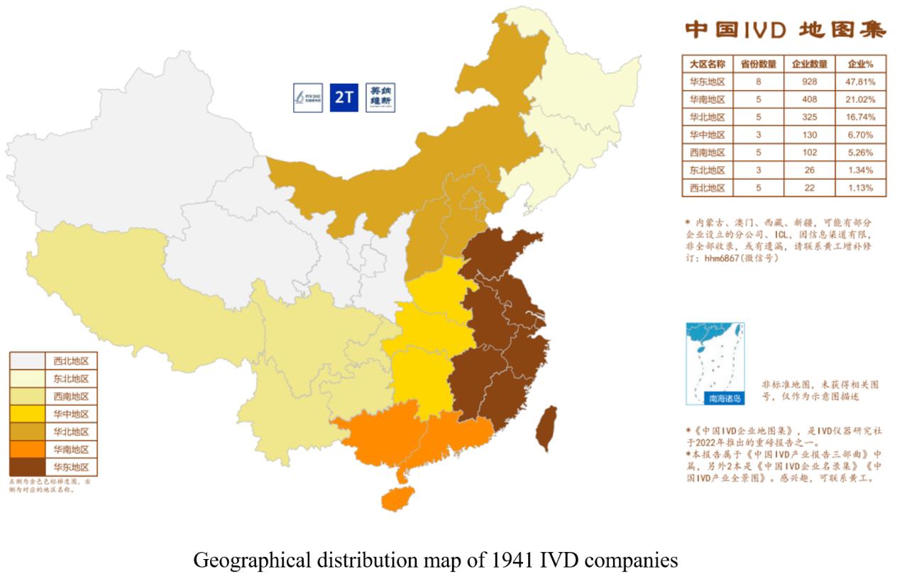 Географический обзор китайской индустрии IVD